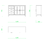 【2D部品】リビングボード【DXF/autocad DWG】 2di-cab_0002