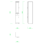 【2D部品】食器棚【DXF/autocad DWG】 2di-cbo_0002