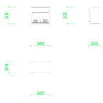 【2D部品】壁掛けの郵便受け【DXF/autocad DWG】2de-pos_0001