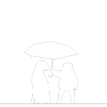 【2D部品】犬に傘をさしてあげる子供【DXF/autocad DWG】 2ds-chi_0042
