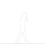 【2D部品】携帯電話で話しながら歩く女性【DXF/autocad DWG】 2ds-wom_0072