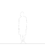 【2D部品】レギンスとスカートを穿いた女性【DXF/autocad DWG】 2ds-wom_0075