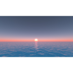 【CG】海面からの日の出【背景画像】 ocean_0002