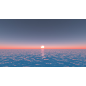 海面からの日の出丨CG 背景画像 海丨無料 商用可能 フリー素材 フリーデータ丨データ形式はjpegです