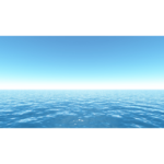 【CG】雲一つない青空と海【背景画像】 ocean_0004