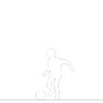 【2D部品】休み時間にサッカーをする男の子【DXF/autocad DWG】 2ds-chi_0053