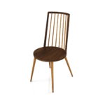 【家具】茶色い2色の 木製のダイニングチェア【formZ】 chair_0050