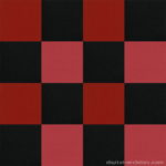 【タイルカーペット】黒・赤・ピンク 3色のチェック柄(市松張り)【テクスチャー】 tc_0460