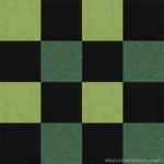 【タイルカーペット】黒・黄緑・緑 3色のチェック柄(市松張り)【テクスチャー】 tc_0463