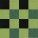 【タイルカーペット】黄緑・黒・緑 3色のチェック柄(市松張り)【テクスチャー】 tc_0464