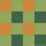 【タイルカーペット】黄緑・橙・緑 3色のチェック柄(市松張り)【テクスチャー】 tc_0470