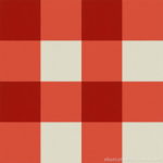【タイルカーペット】朱・赤・白 3色のチェック柄(市松張り)【テクスチャー】 tc_0476