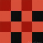 【タイルカーペット】朱・赤・黒 3色のチェック柄(市松張り)【テクスチャー】 tc_0478