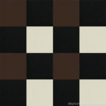 【タイルカーペット】黒・こげ茶・白 3色のチェック柄(市松張り)【テクスチャー】 tc_0482