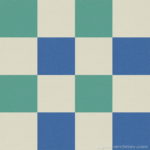 【タイルカーペット】白・青緑・青 3色のチェック柄(市松張り)【テクスチャー】 tc_0485
