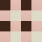 【タイルカーペット】ピンク・こげ茶・白 3色のチェック柄(市松張り)【テクスチャー】 tc_0513