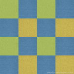 【タイルカーペット】青・黄緑・黄 3色のチェック柄(市松張り)【テクスチャー】 tc_0517