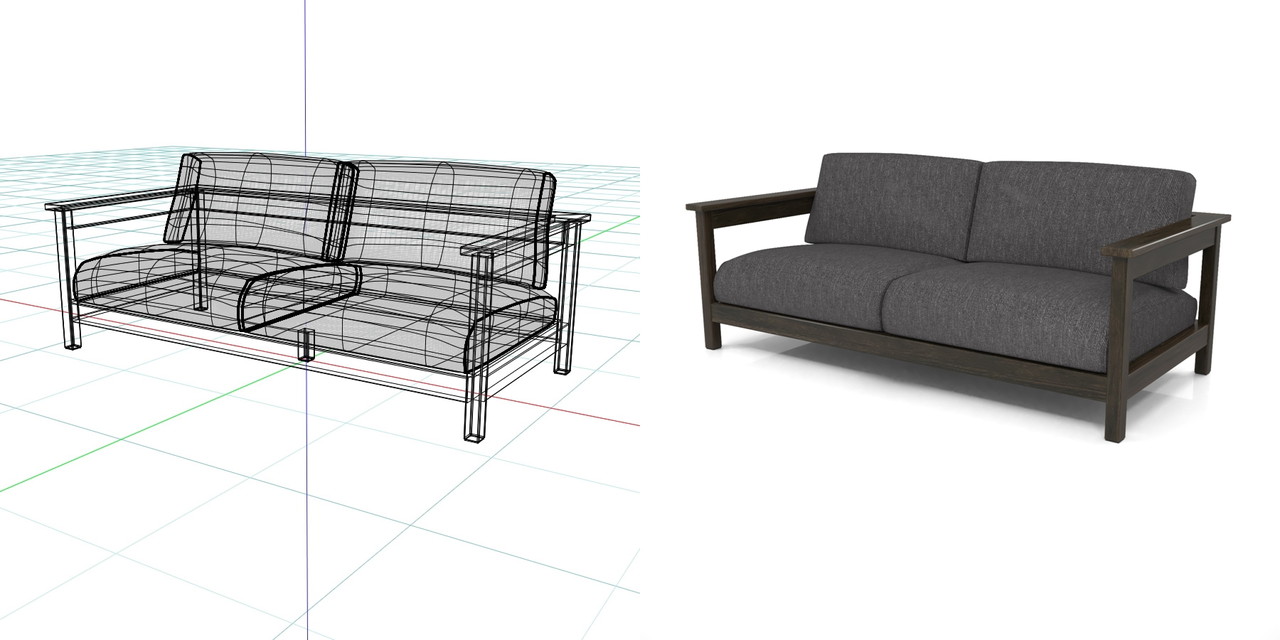 家具 2 5人掛けのソファ 黒 Formz Sofa 0104