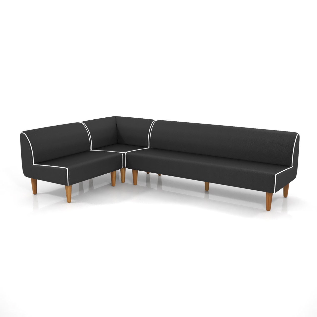 家具 コーナーソファのセット 黒 Formz Sofa 0121