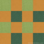 【タイルカーペット】橙・黄緑・緑 3色のチェック柄(市松張り)【テクスチャー】 tc_0469