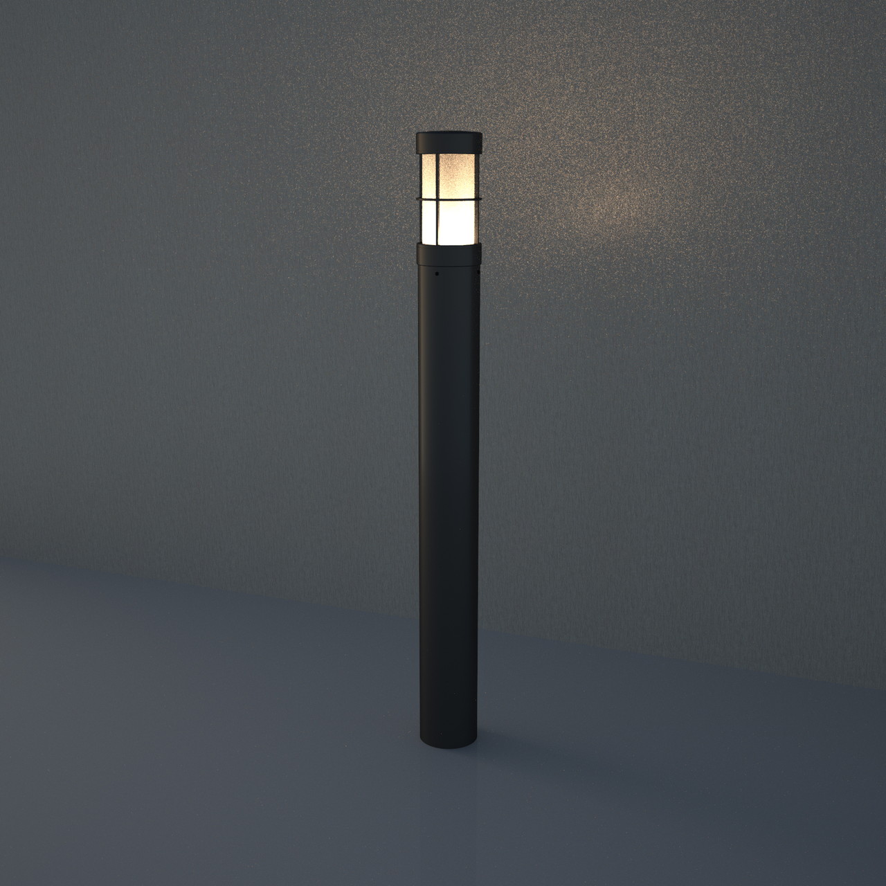 黒色│3d cad データ フリー 無料 商用可能 建築パース フリー素材 フォームズィー formZ 3D 3ds obj ダウンロード Free download│外構 エクステリア ガーデンライト Exterior Garden light│モデル：三協アルミ GD11型│digital-architex.com デジタルアーキテクス