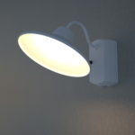 【外部照明器具】丸い笠のポーチライト・人感センサー付き（白色）【formZ】porch-light_0038
