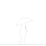 【2D部品】傘をさした歩く女の子【DXF/autocad DWG】 2ds-chi_0063