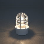 【外部照明器具】格子のある丸形の門灯（白色）フィラメント電球タイプ【formZ】gate-light_0031