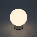 【外部照明器具】シンプルな丸形の門灯（アーバングレー色）【formZ】gate-light_0033