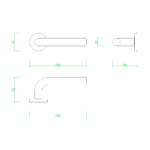 【2D部品】レバーハンドル【DXF/autocad DWG】 2db-lha_0007