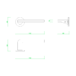 【2D部品】レバーハンドル【DXF/autocad DWG】 2db-lha_0011