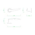 【2D部品】レバーハンドル【DXF/autocad DWG】 2db-lha_0013