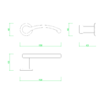 【2D部品】レバーハンドル【DXF/autocad DWG】 2db-lha_0016