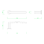 【2D部品】レバーハンドル【DXF/autocad DWG】 2db-lha_0017