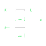 【2D部品】壁埋め込み型のポスト（口金タイプ・表面のみ）【DXF/autocad DWG】2de-pos_0002