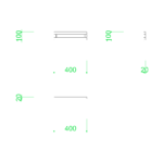 【2D部品】壁埋め込み型のポスト（口金タイプ・表面のみ）【DXF/autocad DWG】2de-pos_0003