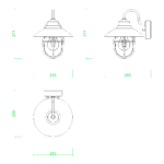 【2D部品】丸い笠のオシャレなポーチライト【DXF/autocad DWG】2del-pcl_0003