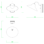 【2D部品】丸い笠のポーチライト【DXF/autocad DWG】2del-pcl_0008