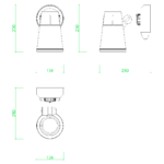 【2D部品】外部用のスポットライト（人感センサー付き）【DXF/autocad DWG】2del-spl_0002