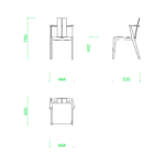 【2D部品】オシャレな木製のダイニングチェア【DXF/autocad DWG】 2di-cha_0006