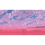 【CG】ピンク色に焼けた空【背景画像】 bgi_0026