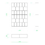 【2D部品】本棚【DXF/autocad DWG】 2di-rac_0004