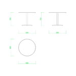 【2D部品】900サイズの丸いテーブル【DXF/autocad DWG】2di-tab_0013