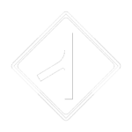 【2D部品】合流交通ありの 警戒標識【DXF/autocad DWG】2dr-tsi_210