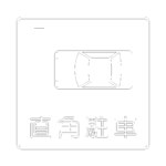 【2D部品】直角駐車の 規制標識【DXF/autocad DWG】2dr-tsi_327-12