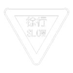 【2D部品】徐行(SLOW)の 規制標識【DXF/autocad DWG】2dr-tsi_329-A