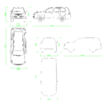 【2D部品】自動車 SUV（トヨタ ランドクルーザー TOYOTA LAND CRUISER）【DXF/autocad DWG】 2dv-car_0004