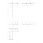 【2D部品】コーナーソファのセット（クッション有り）【DXF/autocad DWG】 2di-sof_0021