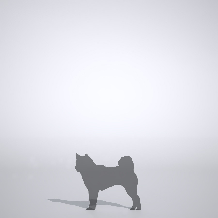 柴犬の3dCADデータ│ポリ板 シルエット 動物 犬 animal dog Shiba inu│3d cad データ フリー ダウンロード 無料 商用可能 建築パース フリー素材 formZ 3D 3ds obj Free download│digital-architex.com