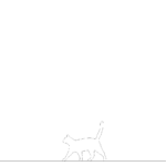 【2D部品】歩く 猫【DXF/autocad DWG】2dsa-cat_0003